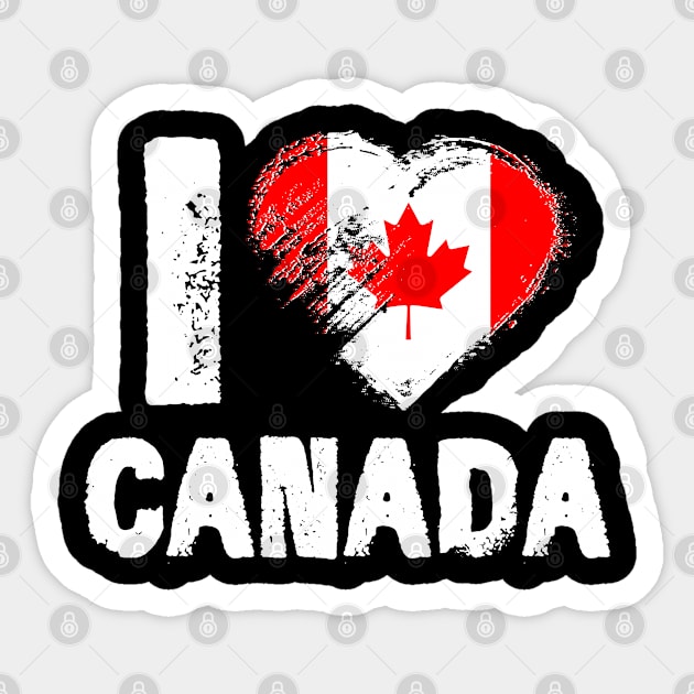 I Love Canada Sticker by adik